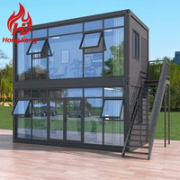 Prix des maisons modulaires de luxe en conteneurs, maisons préfabriquées, maisons modulaires en verre préfabriquées, maisons en conteneurs à deux étages, maisons modulaires