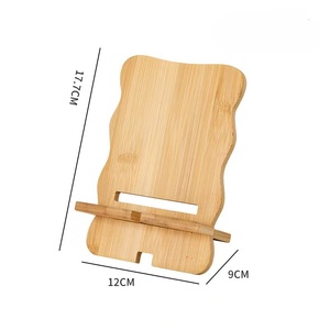 Soporte de bambú de madera maciza para teléfonos móviles Lazybones Soporte de carga de oficina moderno con base plana para dormitorio o uso doméstico - Product Image 4