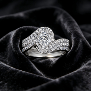 <b>Thick</b> 18K White Gold Plated Trending Jewelry Infinity <b>Ring</b> 925 Silver Sterling Engagement&Wedding <b>Rings</b> for Women - Product Image 2