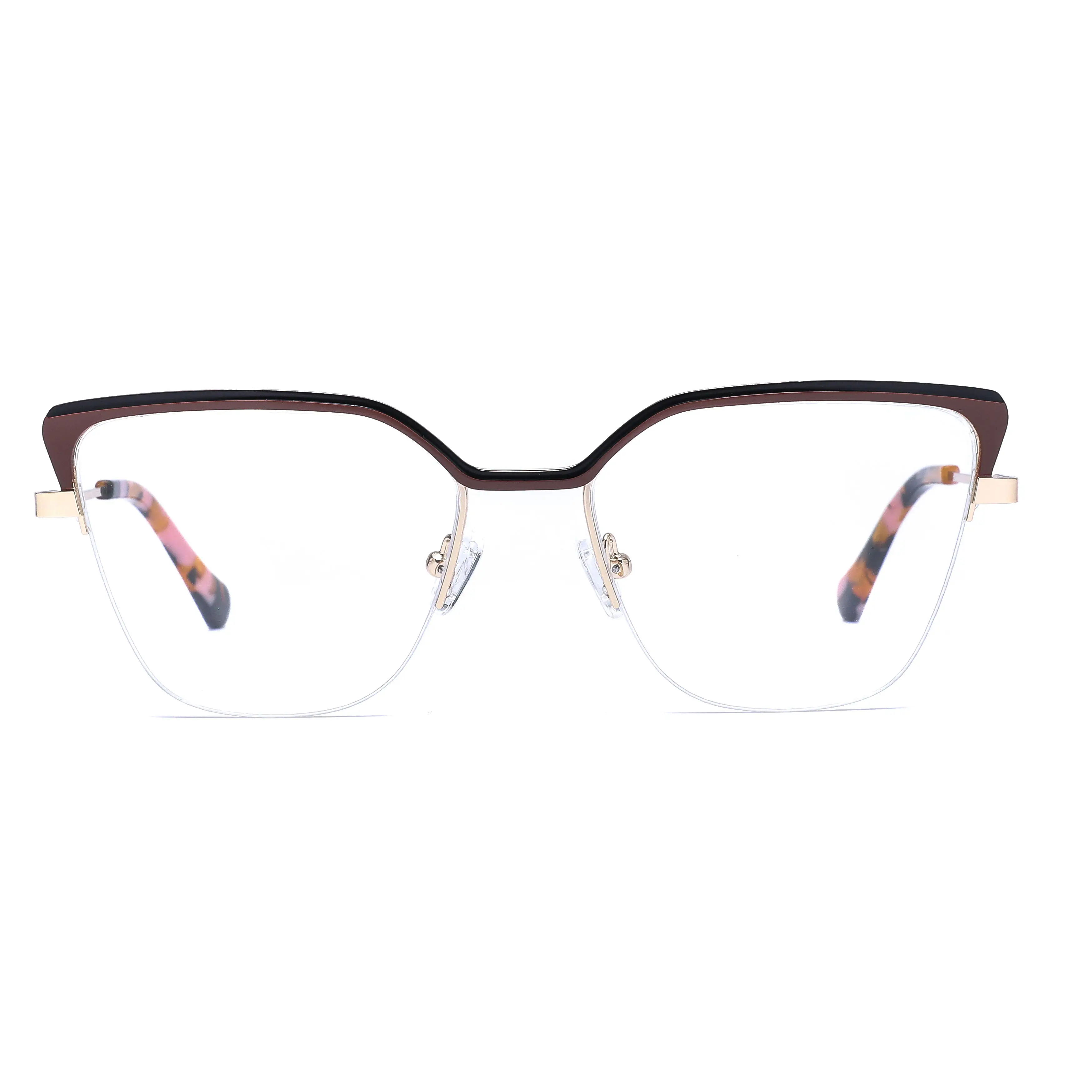 Nuovi arrivi occhiali popolari in acciaio inossidabile occhiali da donna alla moda montature per occhiali in metallo
