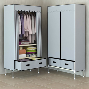 Guardaroba semplice, moderno e minimalista, panno per la camera da letto, <span class=keywords><strong>armadio</strong></span> per bambini, solido, ripiano assemblato - Product Image 2