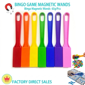 Dacefloy – Ensemble <span class=keywords><strong>de</strong></span> cartes et jetons <span class=keywords><strong>de</strong></span> <span class=keywords><strong>bingo</strong></span> magnétiques, 100 disques en plastique à anneaux, kit éducatif STEM, accessoires d'apprentissage pour 4 joueurs - Product Image 6