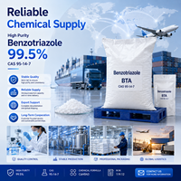 Benzotriazol BTA de Grado Industrial 99.5% CAS 95-14-7, Inhibidor de Corrosión del Cobre para Tratamiento de Agua y Suministro de Fluidos para Metalurgia