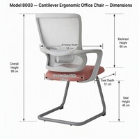 Chaise d'invité en maille à dossier lamellé avec accoudoirs à boucle fixe, empilable, base chenille, pour formation, réception et conférence