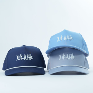 Gorra <span class=keywords><strong>de</strong></span> béisbol perforada con agujero cortado con láser y logotipo bordado <span class=keywords><strong>de</strong></span> 5 paneles <span class=keywords><strong>de</strong></span> alta calidad personalizada - Product Image 1