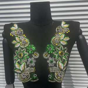 ชุดแต่งงานปักลูกปัด ลูกไม้ คริสตัล ประดับคริสตัลเทียม เครื่องประดับเข็มกลัด ชุดชั้นใน และการตกแต่งชุดแต่งงาน - Product Image 2