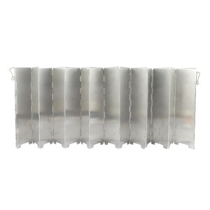 Parabrisas Portátil para Estufa de Camping Alccs, 12 Piezas, Aleación de Aluminio, Plegable, Resistente al Viento, Placa Concentradora de Calor para Uso en Exteriores - Product Image 3