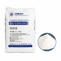 Dióxido de Titanio Rutilo TiO2 en Polvo R-818, Material Nano TiO2, 98% de Pureza, Alto Brillo, Buena Resistencia a la Intemperie para Recubrimientos de Pintura
