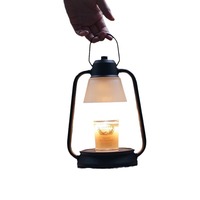 Lampe chauffe-cire élégante en fer avec ampoule halogène, moderne, blanc chaud, pour chambre à coucher