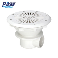 Accessoires de piscine PIKES ABS UV : Bouchon de vidange principal, écumoire, buse d'aspiration et raccord de retour pour système de nettoyage de piscine en vinyle