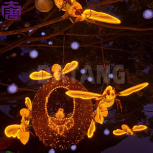 Iluminación LED para jardín con forma de colmena, luz nocturna navideña 3D para decoración de parques y fiestas. - Product Image 5