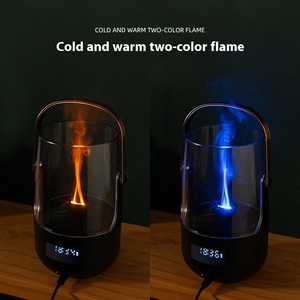 USB Ultrasonic 3D Realistic Flame Effect Essential Oil <strong>Diffuser</strong> Humidifier Car Application with <strong>Illuminated</strong> Scented Features - Product Image 2