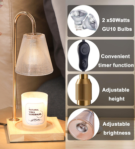 Lámpara Calentadora de Velas Minimalista LANJO, Elegante Pantalla de Vidrio, Quemador de Aceite Aromático para un Ambiente Acogedor en la Sala de Estar - Product Image 3