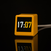 GeekMagic Smalltv-Ultra Station météo numérique intelligente WiFi à affichage couleur changeant, horloge de chevet, décoration de bureau, photo