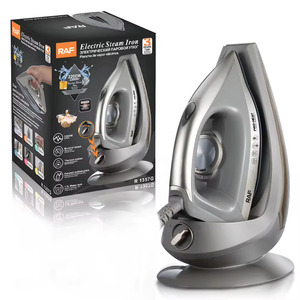 Fer à vapeur électrique italien au design moderne, 2600 W, station vapeur professionnelle, semelle en céramique, style rétro avec réservoir d'eau de 1500 ml - Product Image 5