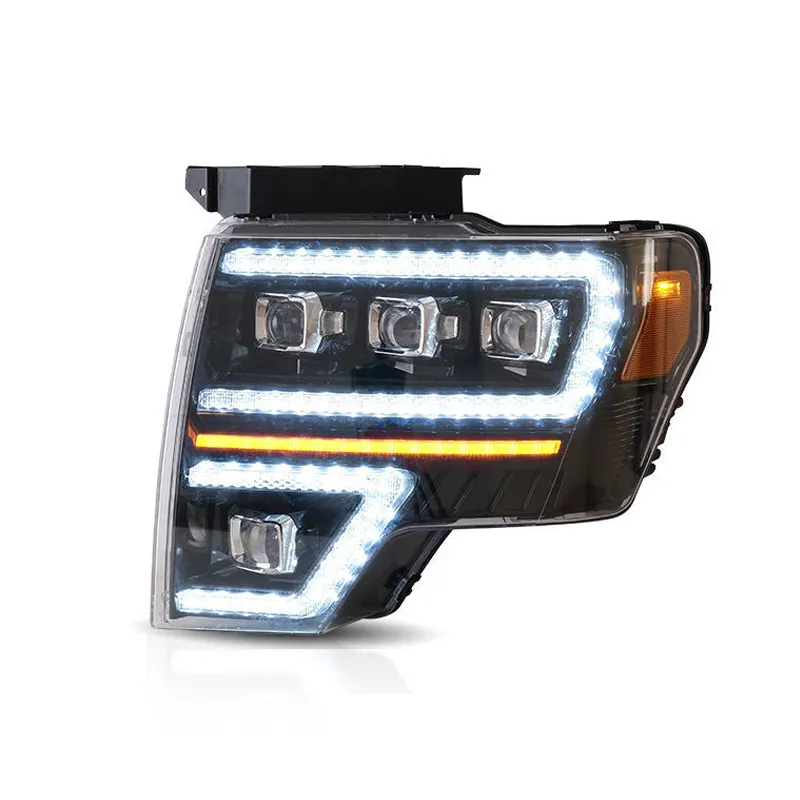 Factory Long Lifetime LED Head Light For Ford F150 2009-2014 Dynamic Turn Indicator Front Car Lamp Parts Auto Lighting System