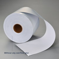 Papier autocollant PET imprimable Laserjet en argent mat Feuille d'étiquettes en vinyle imperméable pour Afinia LT5C