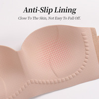 Soutien-gorge tube pour femmes, grande taille, sans bretelles, antidérapant, avec ailes magiques
