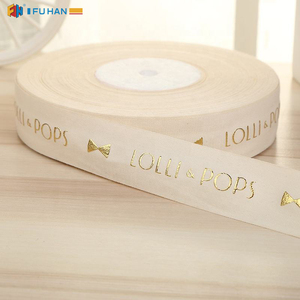 100% bông băng trắng tự nhiên và thuốc tẩy ban đầu L in logo cho hộp đóng gói quà tặng - Product Image 4