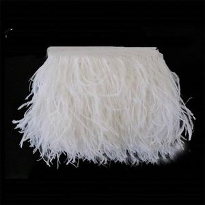 Cinta de Tela para Coser, Flecos de Plumas de Avestruz, Adorno para Manualidades, Ropa, Vestidos, Disfraces, Accesorios para Fiestas, Decoración del Hogar - Product Image 1
