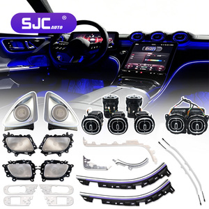 Systèmes d'éclairage automobile SJC pour <span class=keywords><strong>Mercedes</strong></span>-Benz Classe C GLC 2022-2025 Intérieur W206 X254 Accessoires décoratifs LED RGB 64 couleurs - Product Image 1