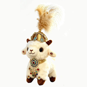 Peluche Mouton Créative et Mignonne en Polyester, 11-30cm, Porte-clés, Jouets en Peluche, Cadeaux, Souvenirs de Voyage - Vente en Gros - Product Image 1