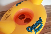 Anneau de natation pour enfants Animal jaune canard anneau de siège de bain anneau de flotteur gonflable sans poignée