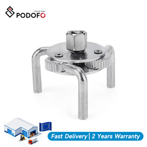 Outil de réparation automobile Podofo ODM réglable 76mm-140mm, clé de démontage de filtre à huile à tête ronde à 3 griffes pour une dépose efficace - Product Image 1