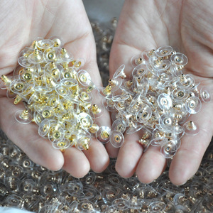 Bông tai thời trang lưng lớn Silicone cắm Stopper silicon tai bài lớn bướm Clip đồ trang sức phát hiện Phụ kiện tự làm phụ kiện phụ nữ - Product Image 1