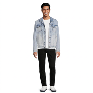 Chaqueta vaquera con estampado personalizado para hombre, estilo informal, color sólido, vaquero, Primavera, chaquetas para hombre - Product Image 1