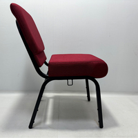 Chaises empilables et connectables modernes sur mesure pour hôtels, bureaux, halls et auditoriums, idéales pour les églises