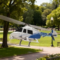 Hochwertiger 2,4GHz 6-Kanal RC-Gesteuerter Elektrischer Plastik-Helikopter mit Batterien für Anfänger Optische Flusspositionierung Innen-Außen-Nutzung
