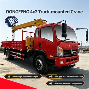 Camion-grue DONGFENG 4x2 d'occasion, grue de 10/12 tonnes, camion de transport, largement utilisé pour le levage et le transport d'équipements - Product Image 1