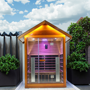 <span class=keywords><strong>2025</strong></span> phong cách mới sang trọng 2-4 người ngoài trời Canada hemlock/Gỗ tuyết tùng hồng ngoại chăn nóng phòng tắm hơi với bảng điều khiển cho nhà - Product Image 5