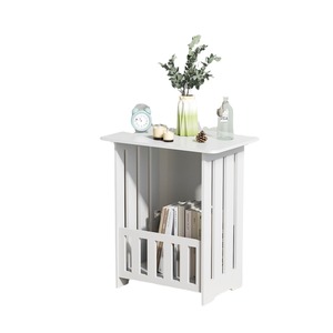 Modern Minimalist <b>Bedside</b> Table Storage Cabinet 32x22x40cm Solid Wood Design Bedroom Side Table With <b>Shelves</b> - Product Image 4