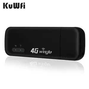 Router KuWFi sbloccato all'aperto Wifi 150Mbps Mobile Hopots 4g Wifi USB Sim Card Slot Dongle Pocket Router 4g Lte Wifi