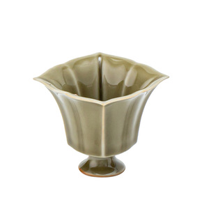 Ensemble tasse et soucoupe en céramique zen asiatique, forme irrégulière, poterie, pour le thé de l'après-midi, style rétro de luxe, origine Dehua - Product Image 5