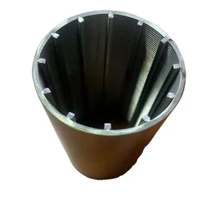 अनुकूलित स्टेनलेस स्टील मेष ट्यूब 57 मिमी बाहरी व्यास 0.05 मिमी गैप नया फ़िल्टर ट्यूब विनिर्माण फ़िल्टर ट्रिम