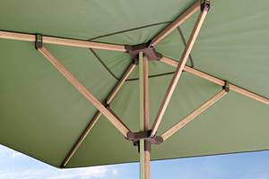 Parasol d'extérieur moderne en aluminium avec base en acier 1,5 m, protection solaire pour jardin et mobilier de terrasse - Product Image 2