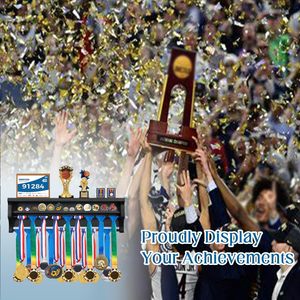 2026 Các Nhà Sản Xuất Tùy Chỉnh Kim Loại Thể Thao Chất Lượng Cao Huy Chương Chủ Wall Mount Móc Áo Hiển Thị Khung Giá - Product Image 3