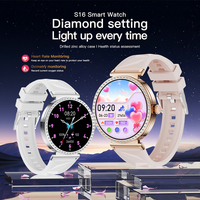 Reloj Inteligente S16 para Mujer, Económico, con Monitor de Ritmo Cardíaco, Presión Arterial, Sueño y Salud, Rastreador de Ejercicios