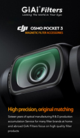 Kit de filtres pour caméra 6-en-1 pour DJI Osmo Pocket 3 CPL ND8 ND16 ND64 ND256 Black Mist Lens Accessoires de photographie