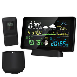 Station météo avec capteur extérieur Internet Système de surveillance à distance <span class=keywords><strong>sans</strong></span> <span class=keywords><strong>fil</strong></span> Affichage couleur avec <span class=keywords><strong>pluviomètre</strong></span> - Product Image 1