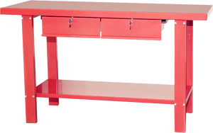 Établi rouge avec 2 tiroirs, acier de haute qualité, durable, verrouillable, chariot de soudage, outil, coffre, <span class=keywords><strong>atelier</strong></span> bon marché - Product Image 3