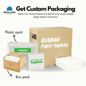 กระดาษเช็ดปากจากไม้ไผ่แบบกำหนดเองผ้าเช็ดปากพิมพ์ลาย - Product Image 4