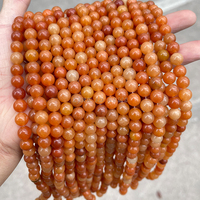 Perles de pierre précieuse d'aventurine rouge naturelle certifiées CNAS, marque LINK JD GEMS, pour la fabrication de bracelets, colliers et bijoux, vente en gros