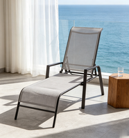 Chaise longue de piscine et de plage moderne, réglable, à gravité zéro, portable et durable, pour l'extérieur, vente en gros