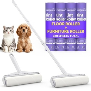 Scalable Eco Friendly Pet Easy Cleaning Plush Pet <b>Dog</b> Hair Remover Plastic Brush Portable Adjustable Length Cat Hair Brush - Product Image 1