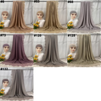 Nouvel Arrivage 2026 – Voile Modal en Dentelle 180x70 Couleur Unie – Foulard Châle Hijab Respirant en Coton et Modal pour Usage Quotidien