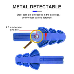 Metall nachweisbare Großhandel Ohr stöpsel Fabrik verlust Prävention für den industriellen Einsatz Silikon Beste Ohr stöpsel mit Seil - Product Image 4